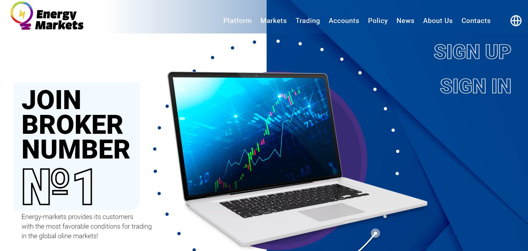 Сайт компании Energy Markets