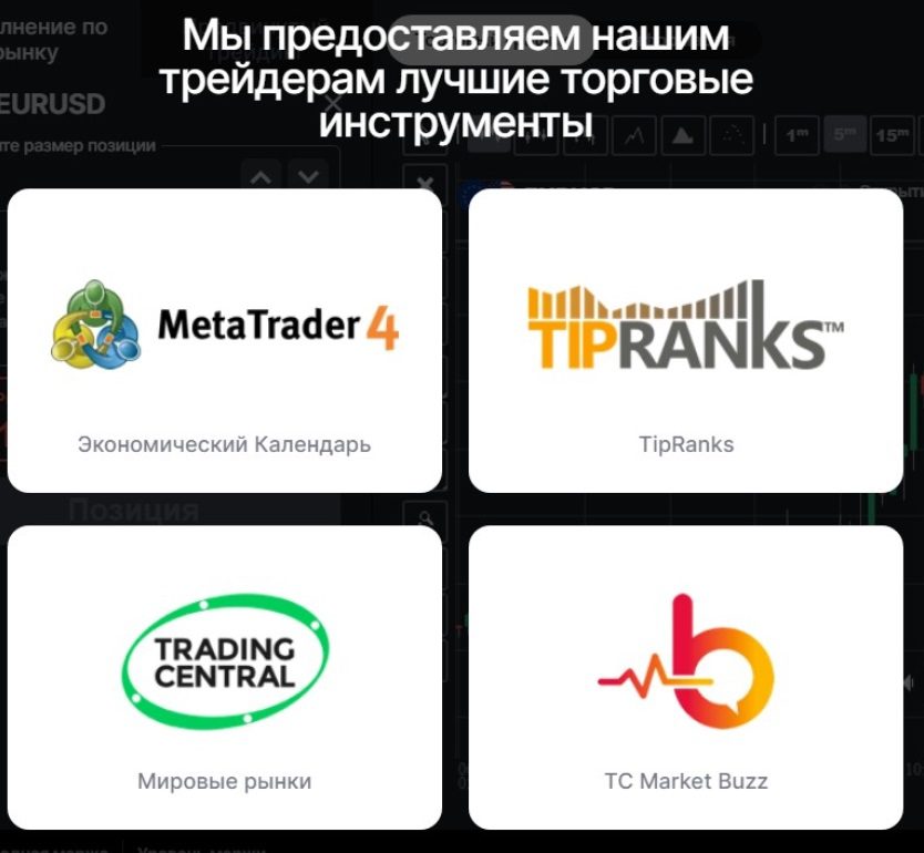 Торговые инструменты брокера Invest Market Com