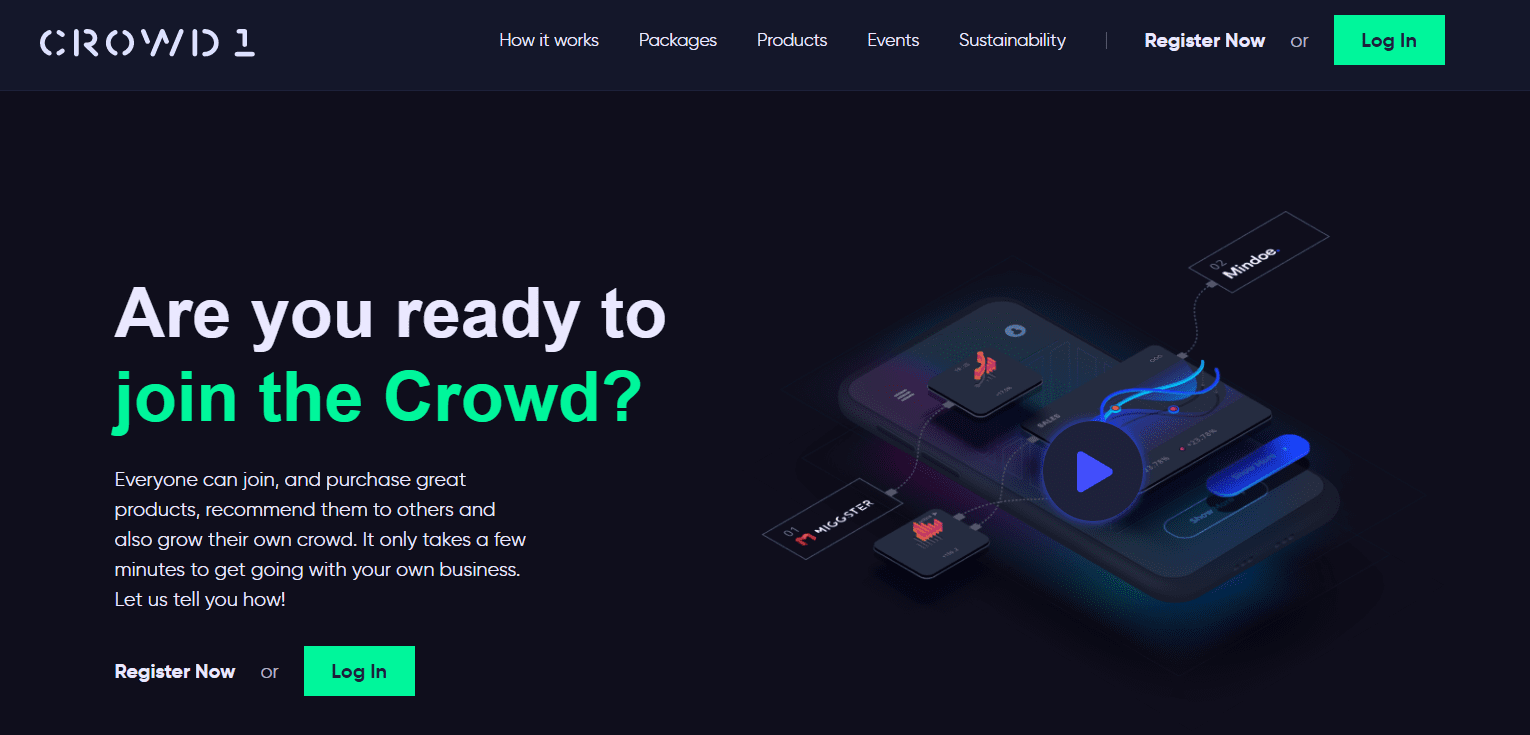 Сайт проекта Crowd 1