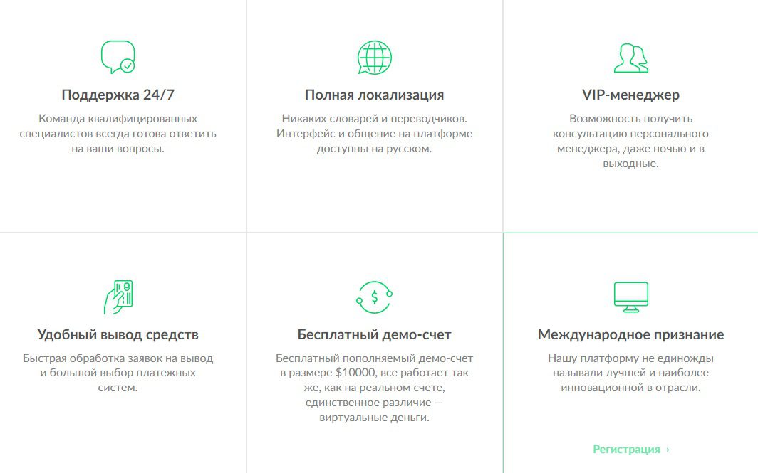 Предложения компании IQ Broker