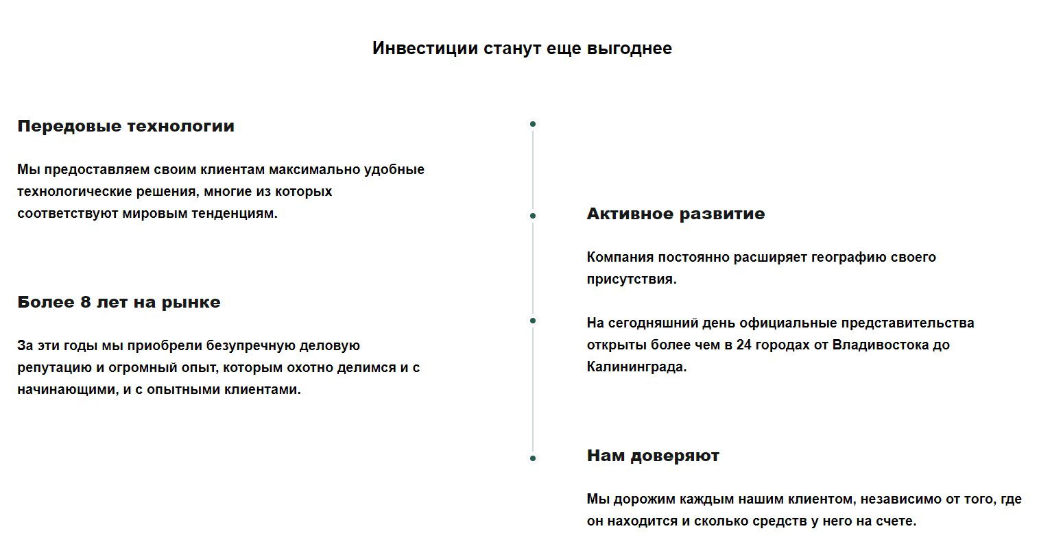 Преимущества проекта 24Invest Info