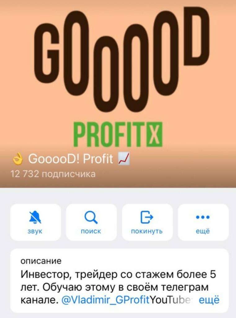 Телеграм канал GooooD Profit обзор