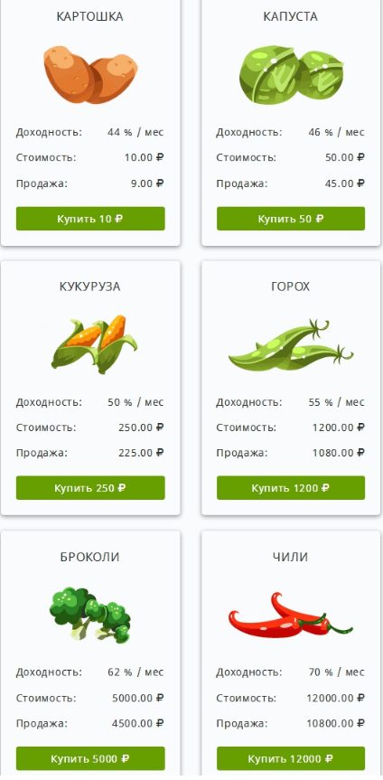 Ferma Money овощи