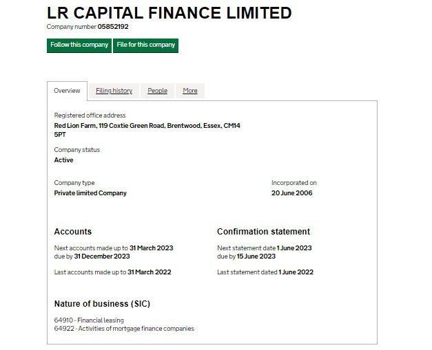 Проверка компании LR Capital