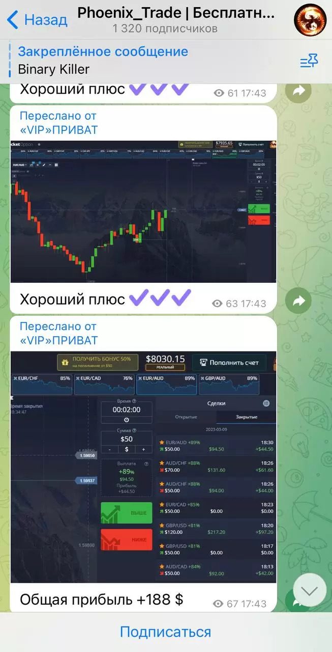 Статистика трейдера Phoenix Trade