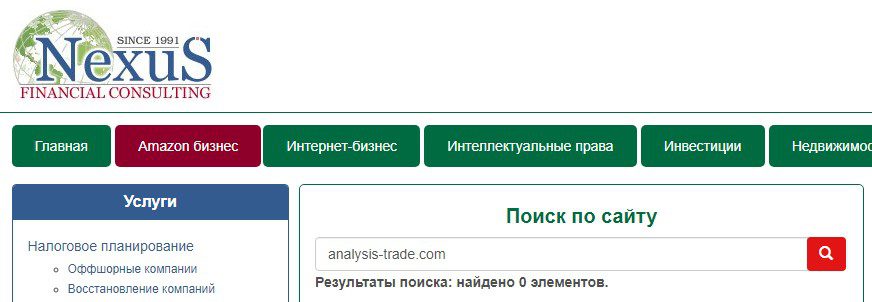 Проверка ресурса Analysis Trade