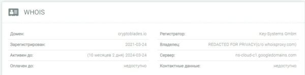 CryptoBlades данные сайта