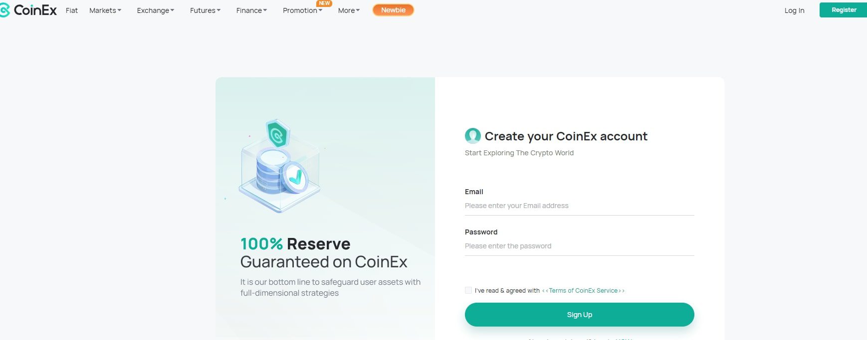 Платформа Coinex