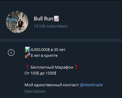 Bull Run — Telegram-канал