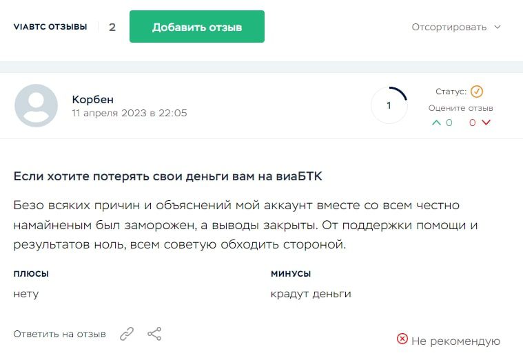 Viabtc Com отзывы