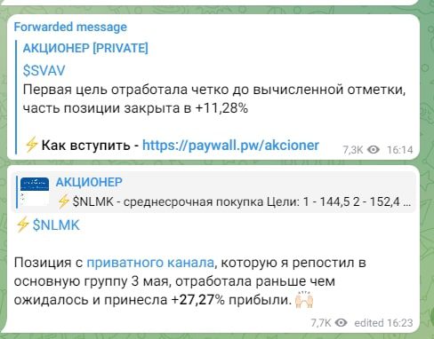 Проект Акционер тг