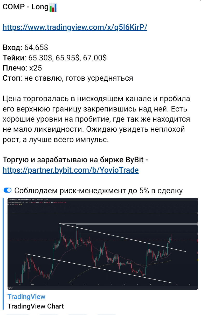 Новости на Телеграм-канале Yovoviotrader