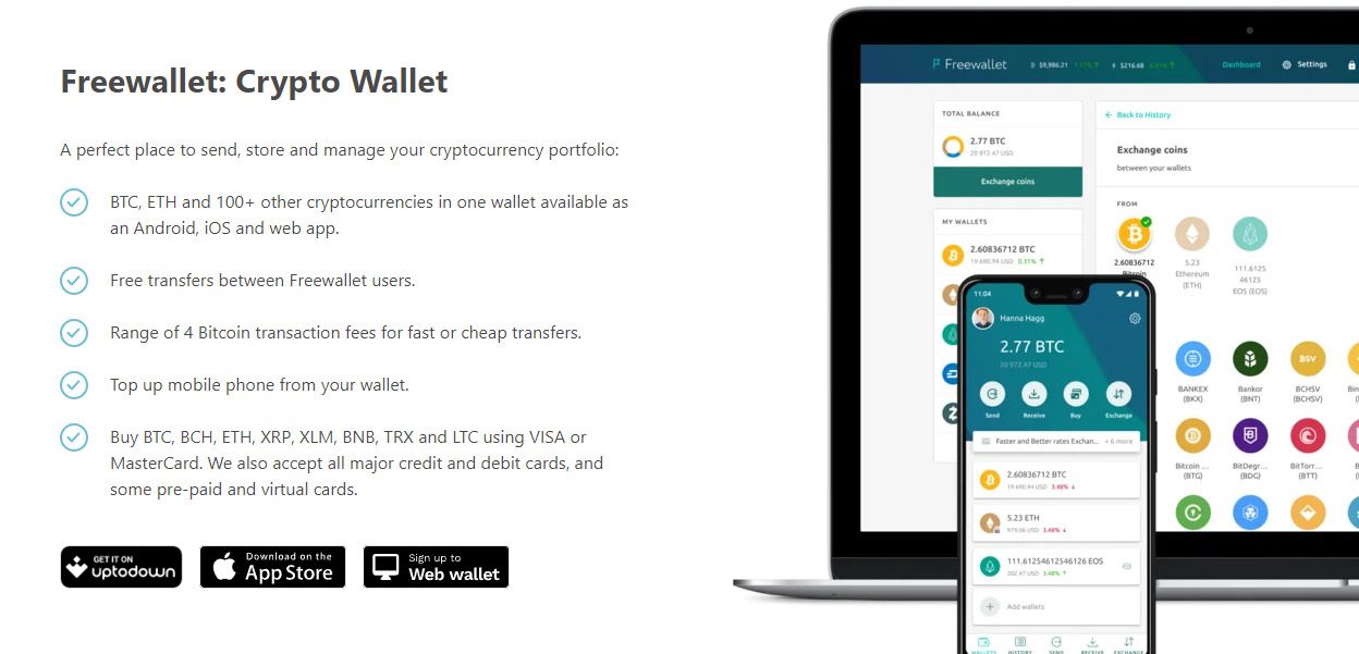 Сайт проекта Freewallet