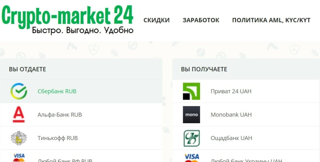 Проект Крипто маркет 24