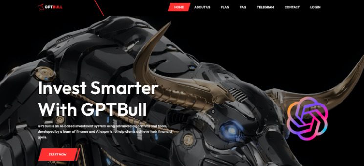 Сайт платформы Gptbull