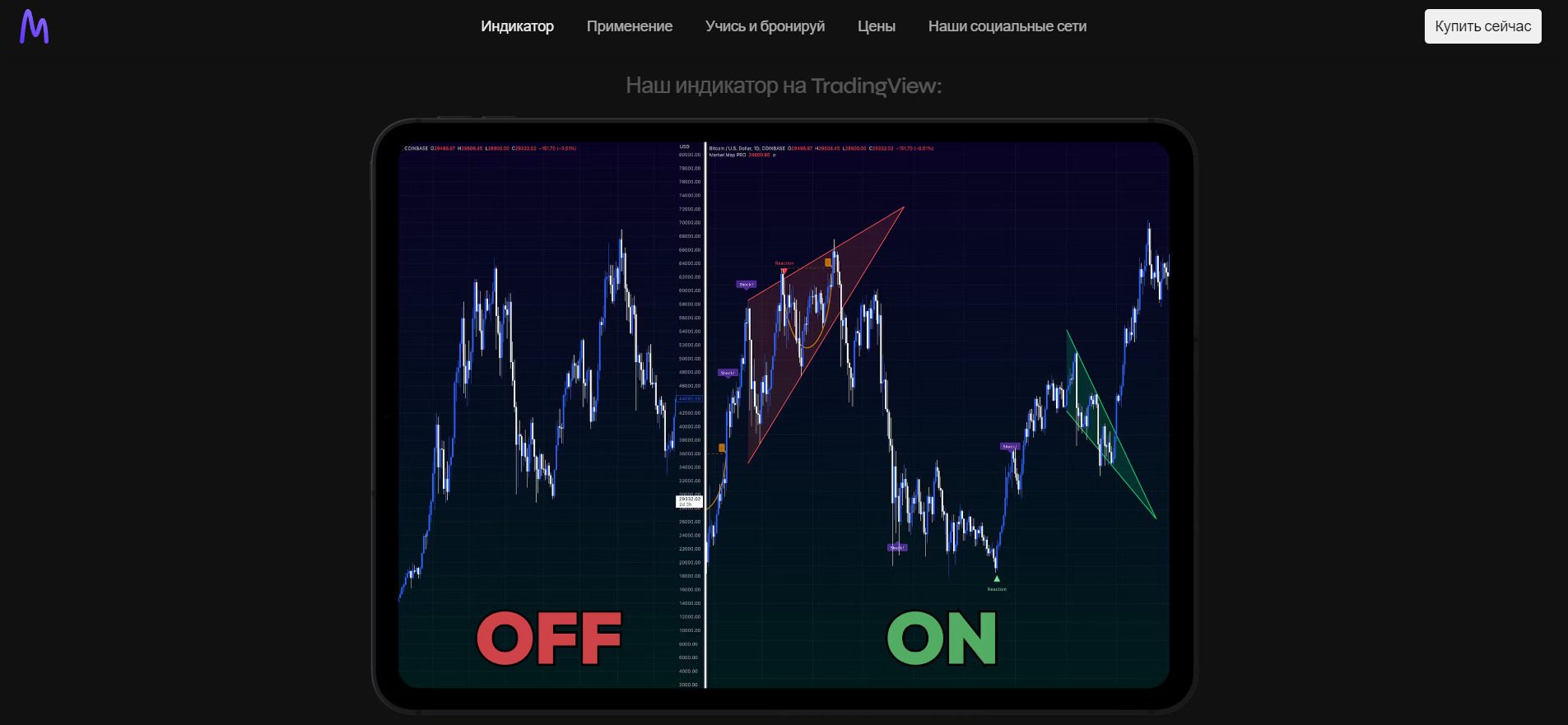 Сигналы на проекте Market Map