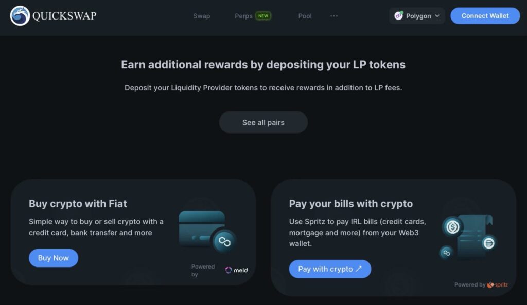 Проект DEX QuickSwap