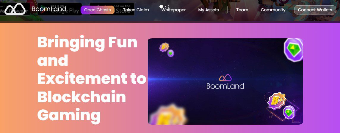 Сайт проекта BoomLand