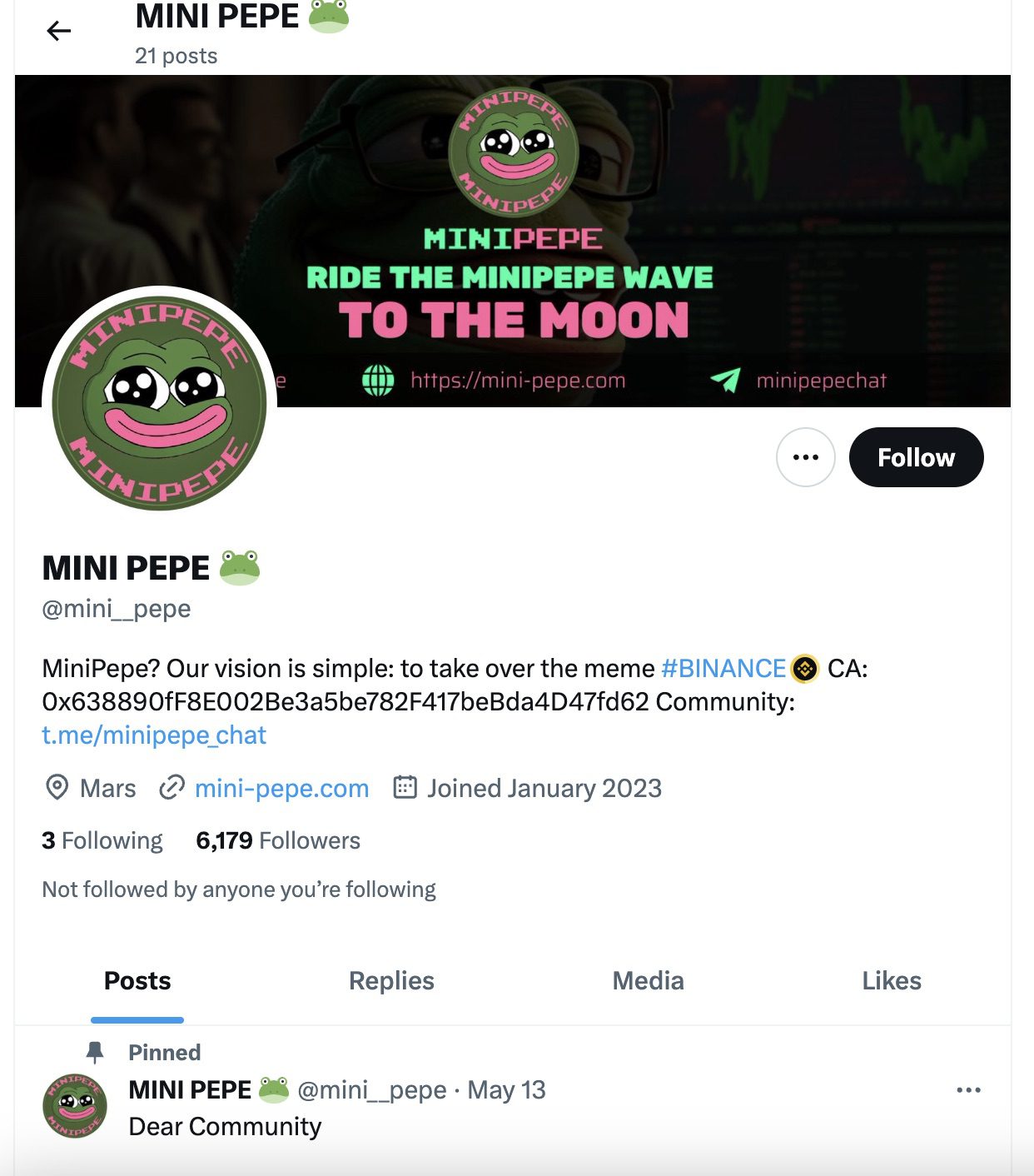 Проект MINIPEPE Твиттер