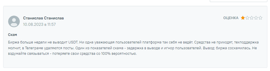 отзывы о Бирже Тидекс