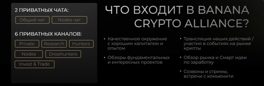 Что входит в Banana Crypto