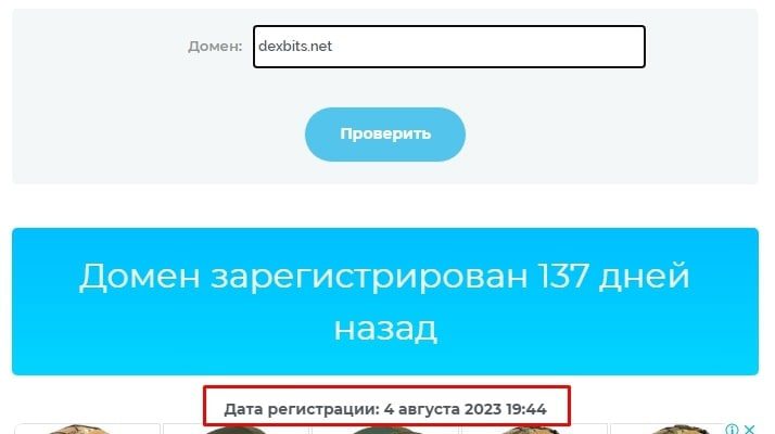 Dexbits проверка домена