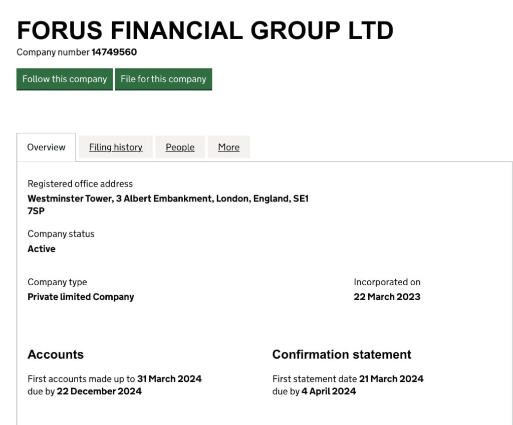 Forus Financial Group Ltd