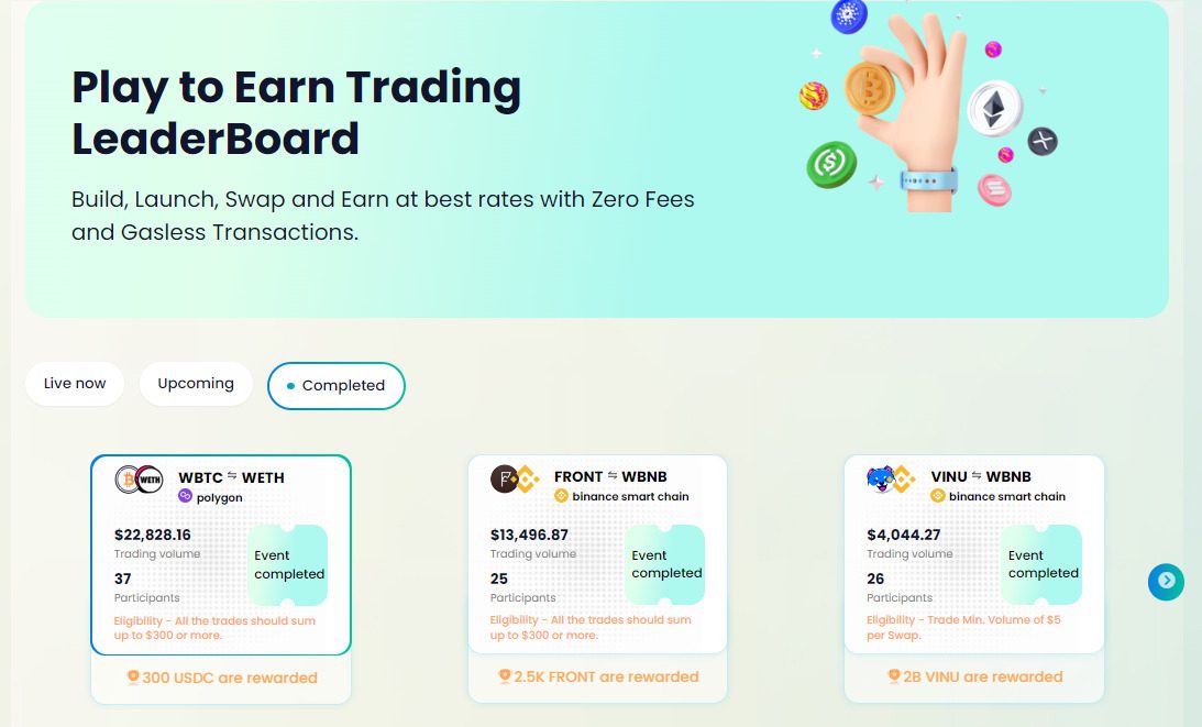 Возможности на платформе Zero Swap