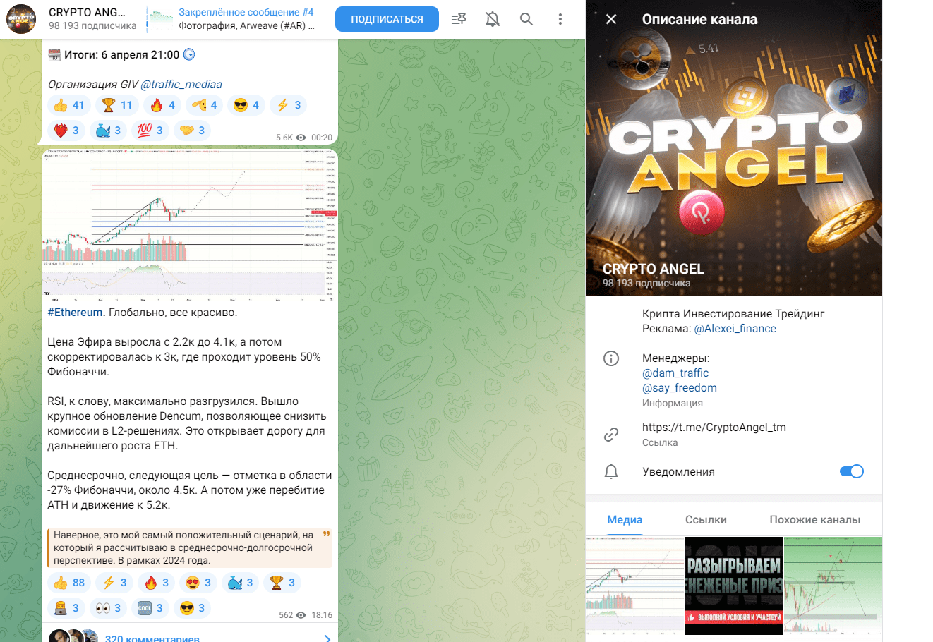 крипто ангел телеграмм